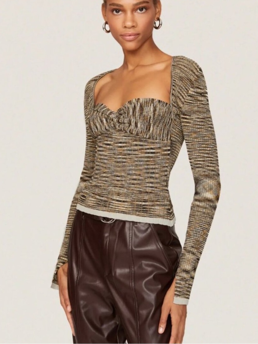 Jonathan Simkhai Vesna Space Dye Twisted Top